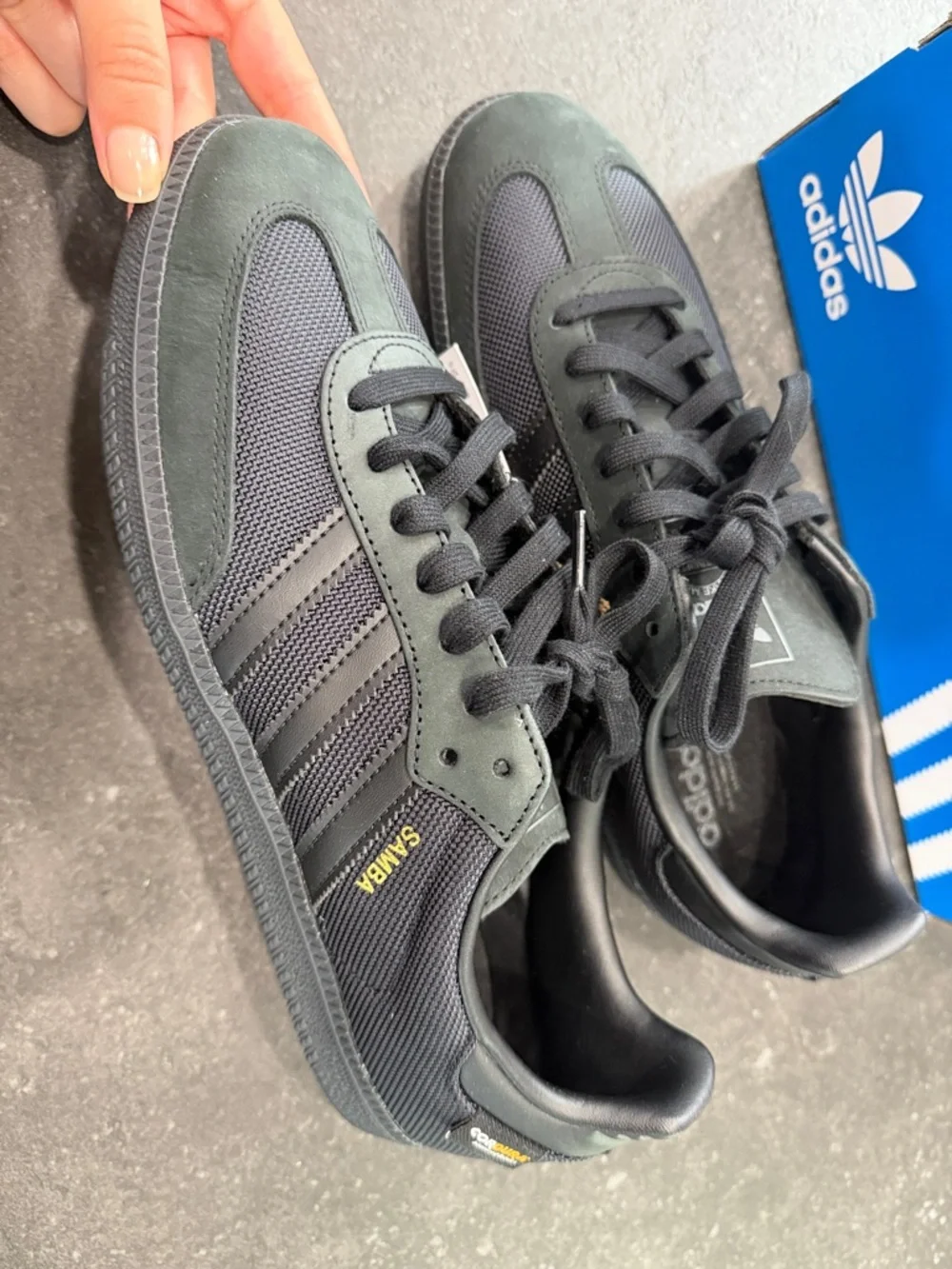 Adidas Men Samba OG Cordura Mens Sneakers Black Carbon NEW WITH TAGS - Picture 2 of 5